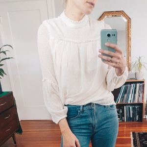 Peasant Style Long Sleeve Blouse, Boho, Lovely Det